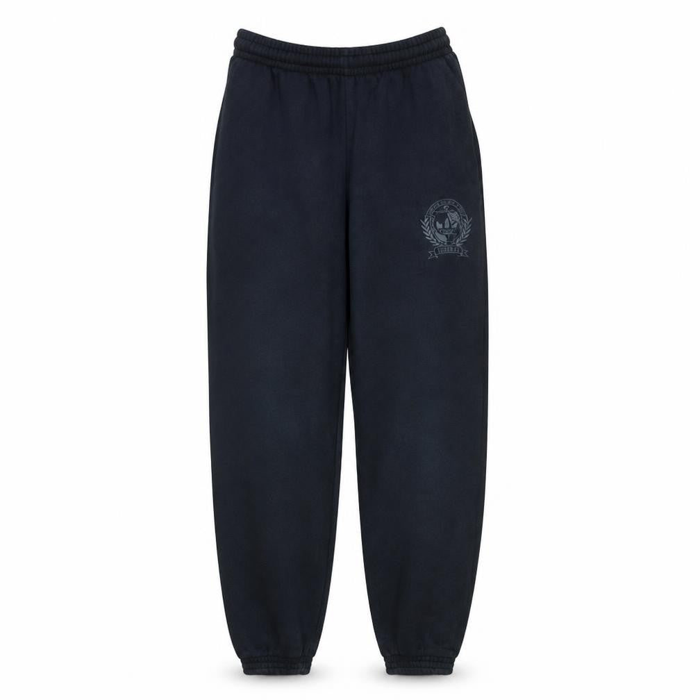 Front view of Adidas Men's Black Jogger Sweatpants, size S, Fleece Lined Activewear