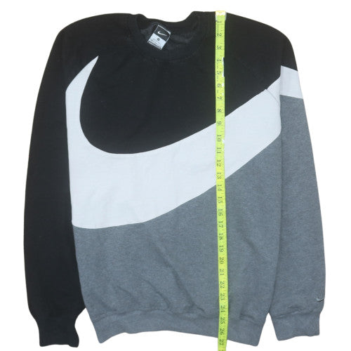 Nike Men’s Black Grey White Pullover Logo Sweatshirt 2XL
