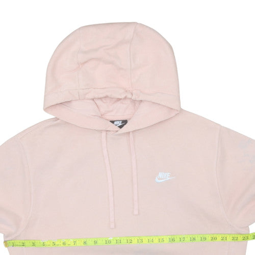 Nike Women's Pink Pullover Hoodie Medium Fleece Casual Sweatshirt