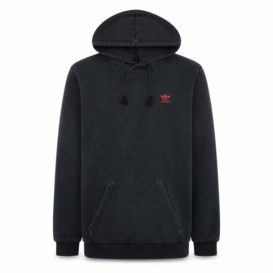 Adidas Men's Black Pullover Hoodie Medium Logo Fleece Sweatshirt