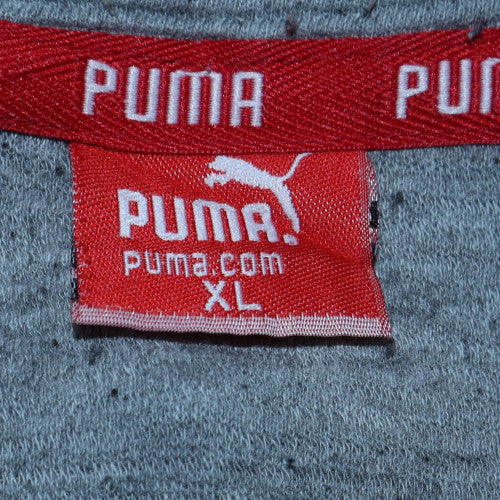 Puma Men's Grey XL Pullover Sweatshirt with Logo
