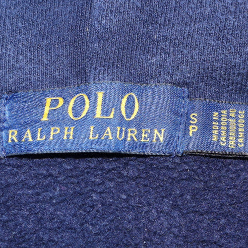 Ralph Lauren Men’s Blue Pullover Hoodie Small Logo Fleece Sweatshirt
