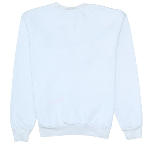Puma Womens White Crew Neck Pullover Sweatshirt Size 8