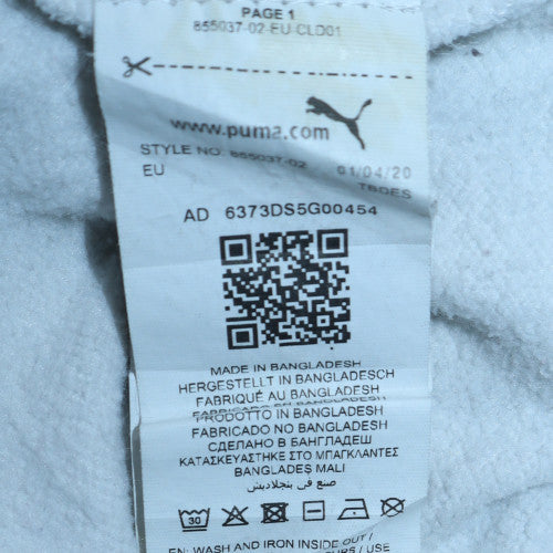 Puma Womens White Crew Neck Pullover Sweatshirt Size 8