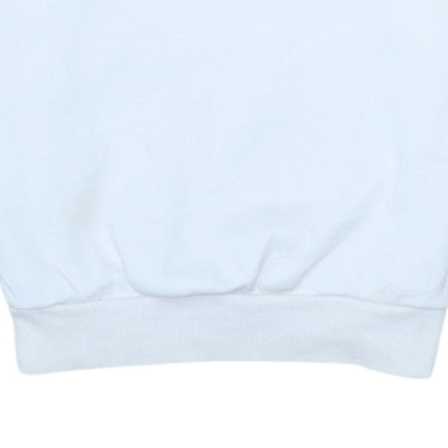 Puma Womens White Crew Neck Pullover Sweatshirt Size 8