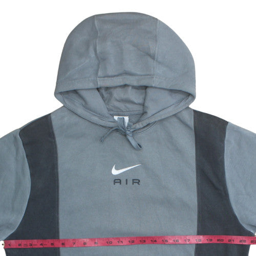 Nike Women’s Grey Pullover Hoodie Medium Fleece Air Logo Casual