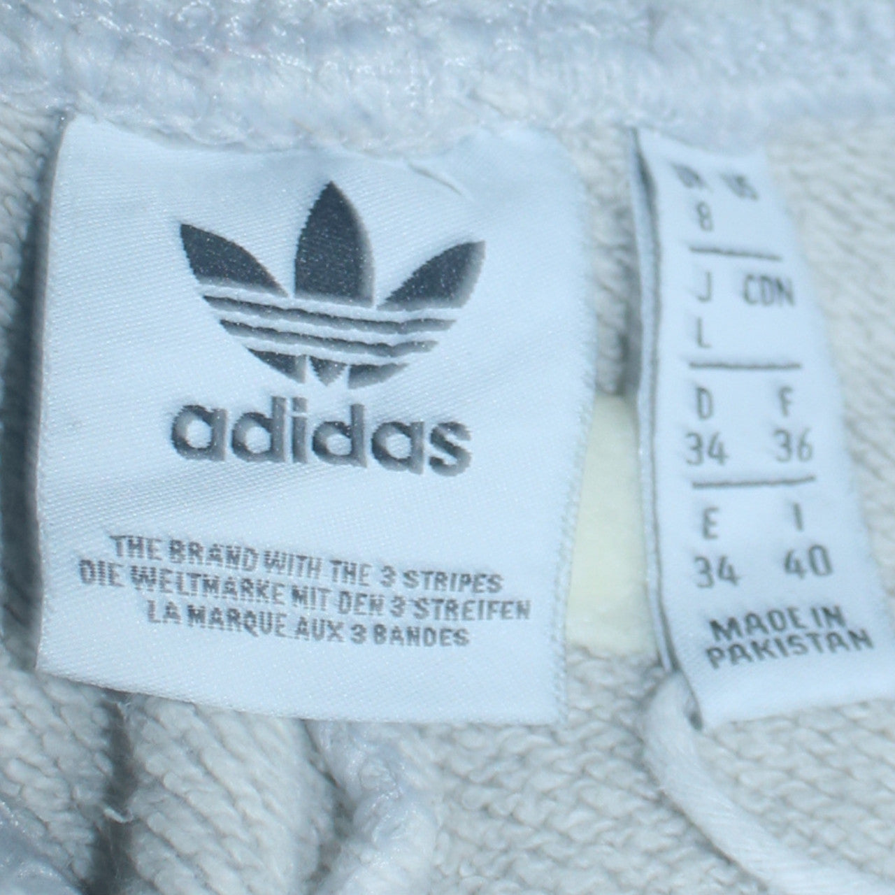 Adidas Women's Grey Jogger Trousers Size 8 Regular Fit Fleece