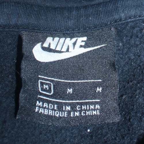 Nike Men's Black Pullover Hoodie M Cotton Blend Classic Fit
