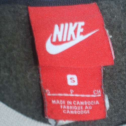Nike Men’s Grey Crew Neck Logo Sweatshirt S Regular Fit