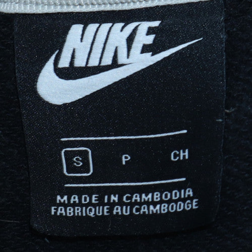 Nike Mens Grey Pullover Sweatshirt Small Logo Graphic Fleece