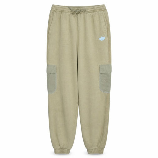 Adidas Womens Beige Jogger Sweatpants Size 12 Fleece Elastic Waist