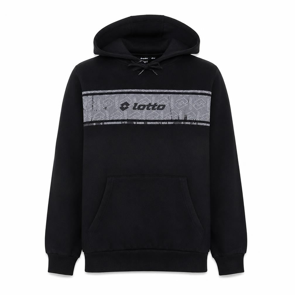Lotto x Primark Men's Black Hoodie M Pullover Graphic Drawstring