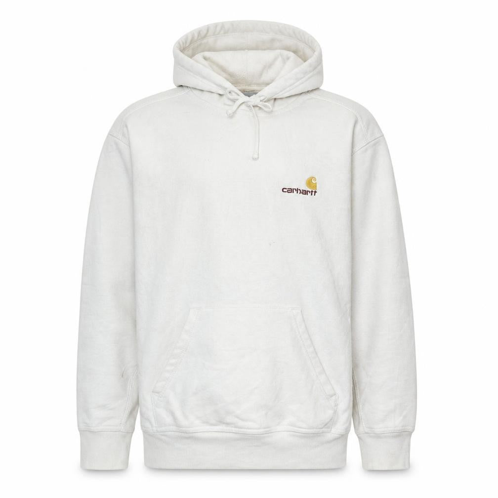 Carhartt Men’s White Small Pullover Hoodie with Logo