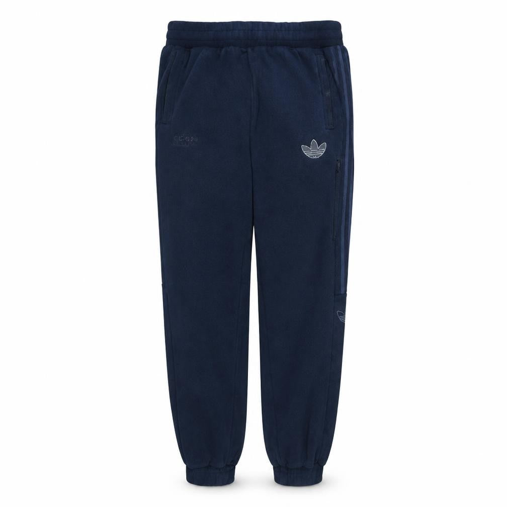 Front view of Adidas Men's Navy Blue Jogger Sweatpants M Regular Fit Cotton Blend