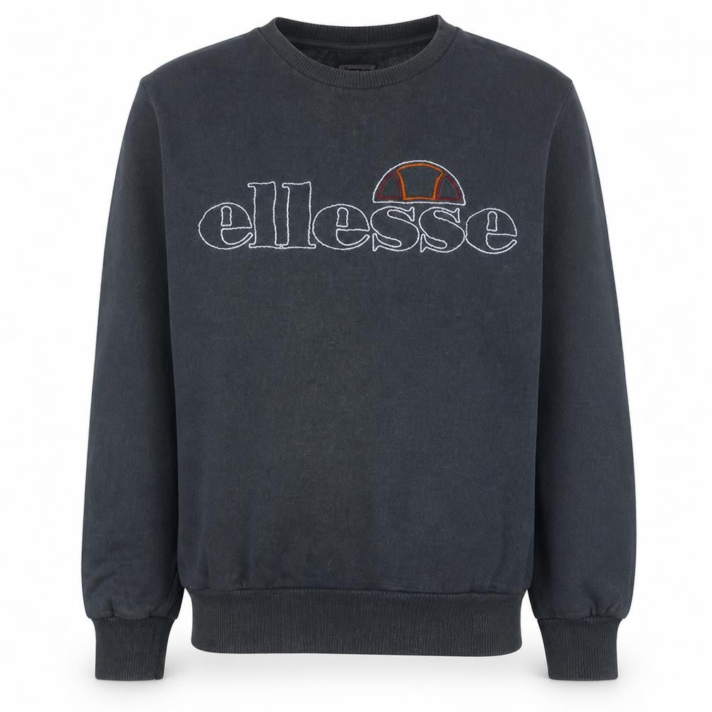 Ellesse Men's Blue Logo Crew Neck Pullover Sweatshirt M