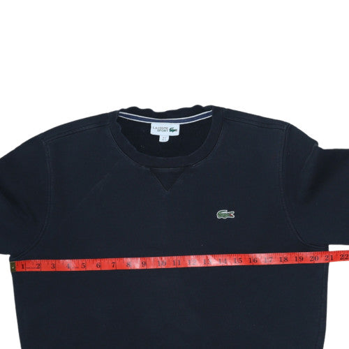 Lacoste Men’s Black Crew Neck Pullover Sweatshirt Size S