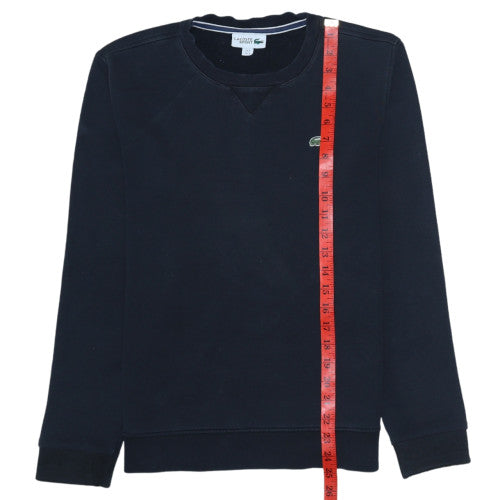 Lacoste Men’s Black Crew Neck Pullover Sweatshirt Size S