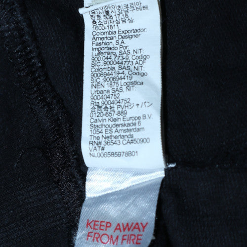 Calvin Klein Mens Black XL Crew Neck Logo Sweatshirt
