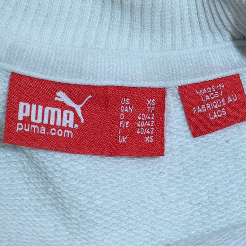 Puma Men's White XS Crew Neck Pullover Sweatshirt