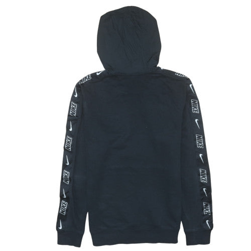 Nike Men's Black XS Pullover Hoodie with Logo and Pockets