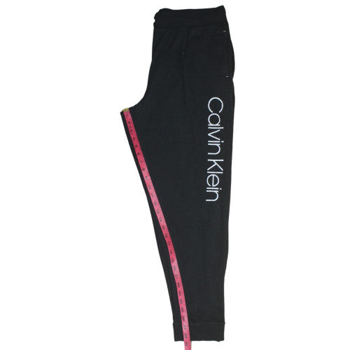Calvin Klein Men's Black Jogger Trousers XL Cotton Blend Comfort Fit