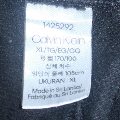 Calvin Klein Men's Black Jogger Trousers XL Cotton Blend Comfort Fit