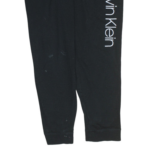 Calvin Klein Men's Black Jogger Trousers XL Cotton Blend Comfort Fit