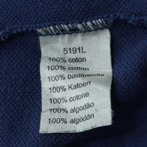 Lacoste Men's Blue Cotton Polo Shirt Size S Regular Fit