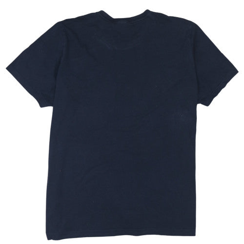 Adidas Men's Navy Blue Short Sleeve Sports Logo T-Shirt M