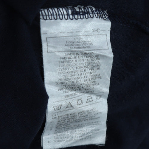 Adidas Men's Navy Blue Short Sleeve Sports Logo T-Shirt M