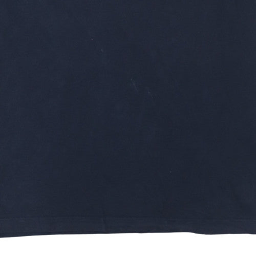 Adidas Men's Navy Blue Short Sleeve Sports Logo T-Shirt M