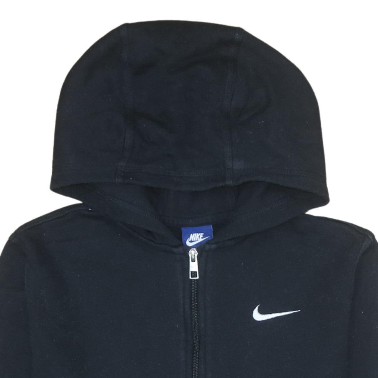 Nike Boys Black Full Zip Hoodie XL 13-15 Years Fleece Lined Casual