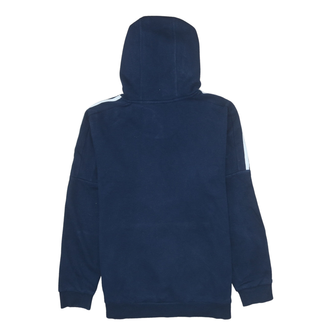 Adidas Boys Navy Blue Pullover Hoodie 13-14 Years Cotton Blend