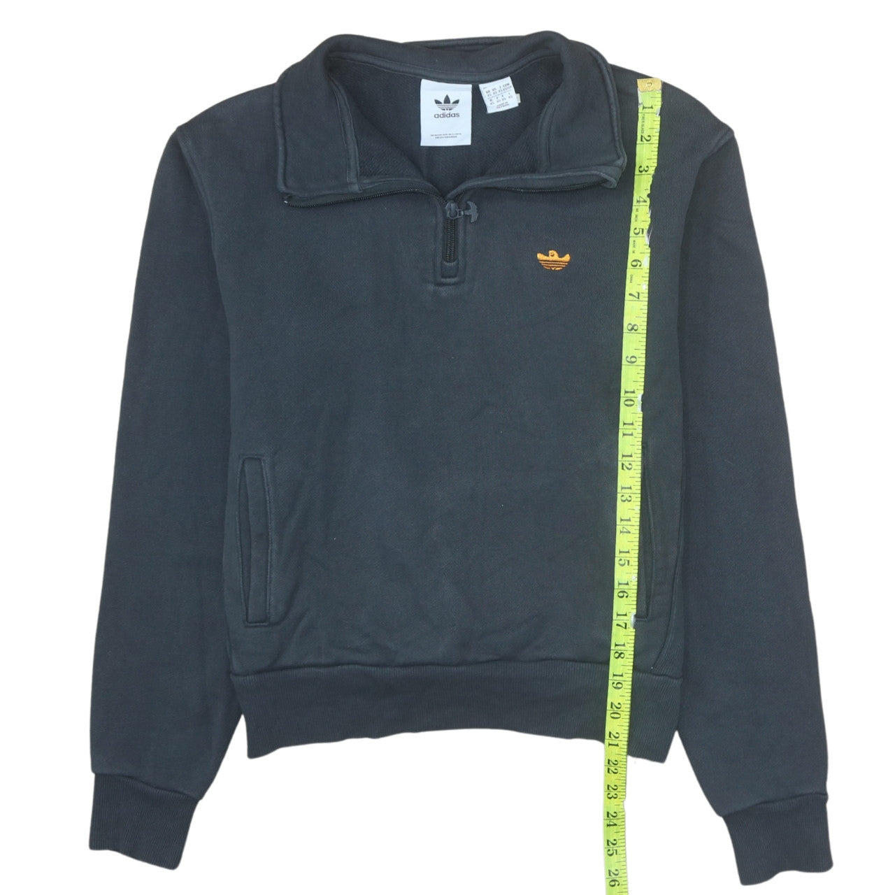 Adidas Women’s Black XS 1/2 Zip Sweatshirt Pullover Fleece