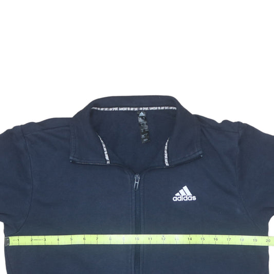 Adidas Men's Blue Full Zip Sweatshirt Jacket Size S