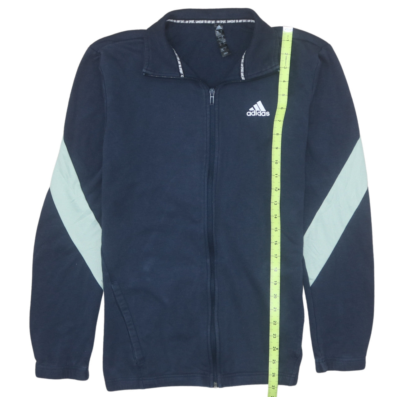 Adidas Men's Blue Full Zip Sweatshirt Jacket Size S