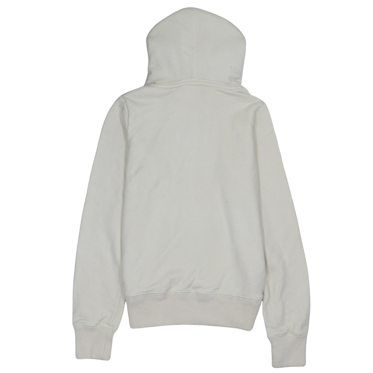 Diesel Women Beige Faux Fur Lined Hooded Pullover Hoodie Medium