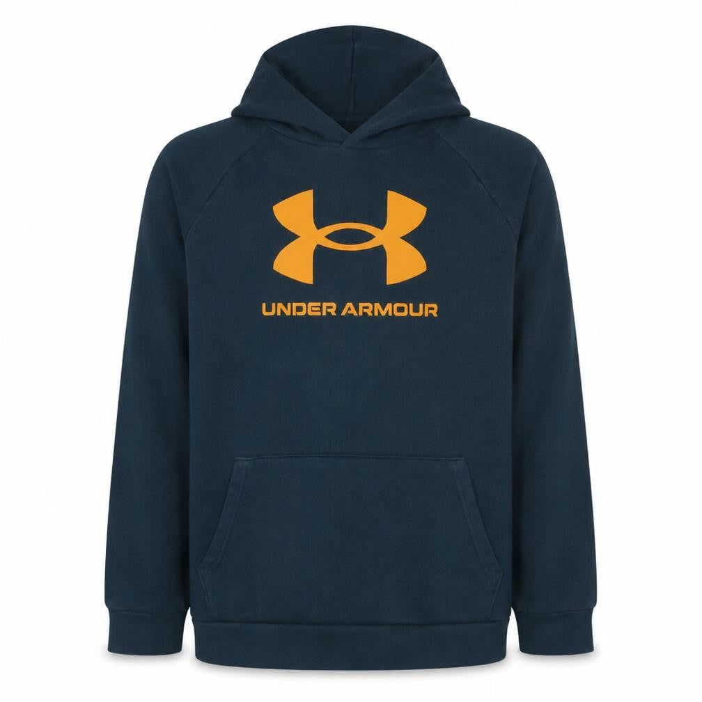 Under Mens Armour Blue XL Pullover Hoodie with Logo Print