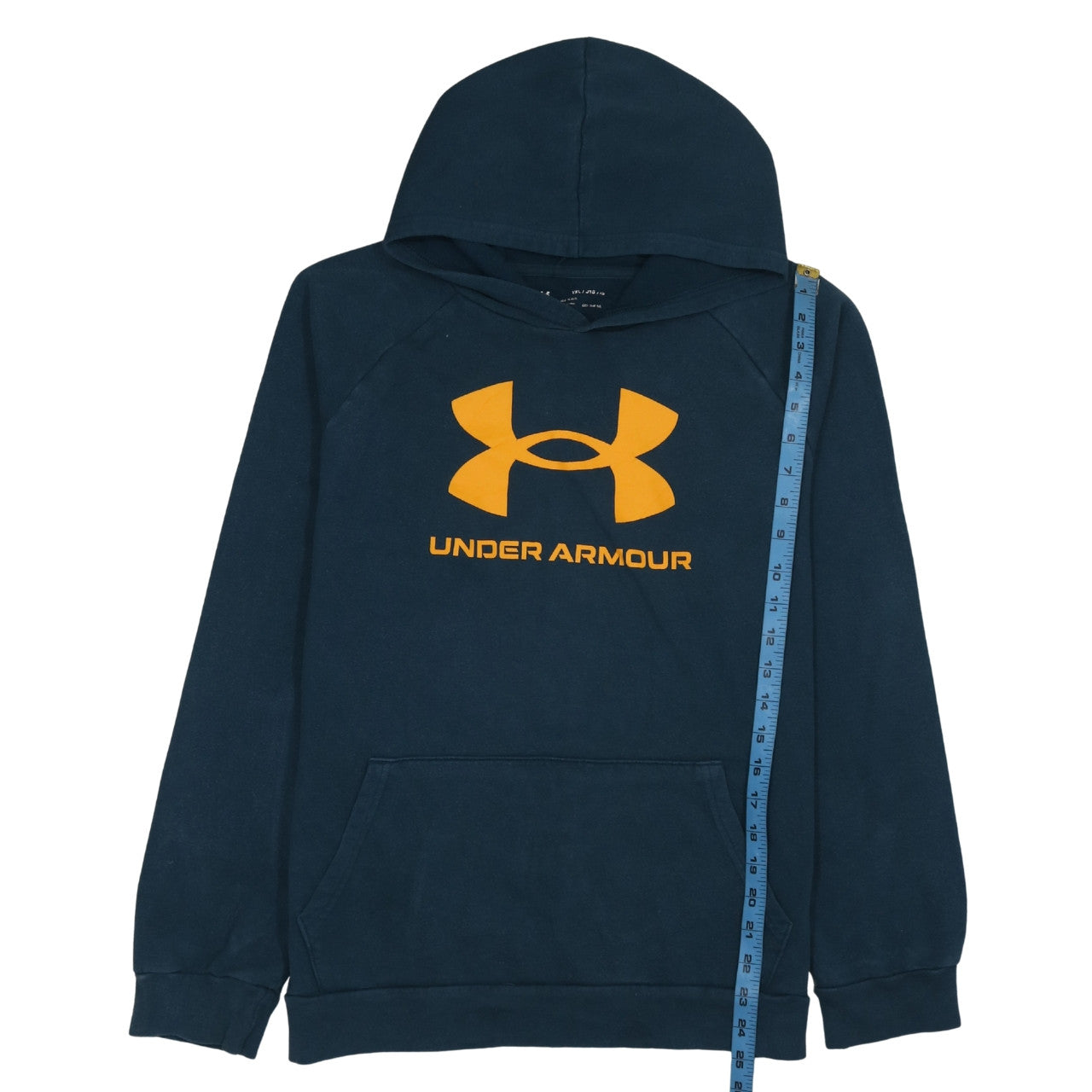 Under Armour Teens Blue XL Pullover Hoodie with Logo Print