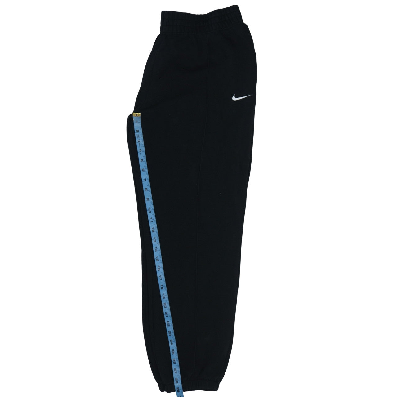 Nike Men's Black Fleece Sweatpants L Regular Fit Casual Tapered