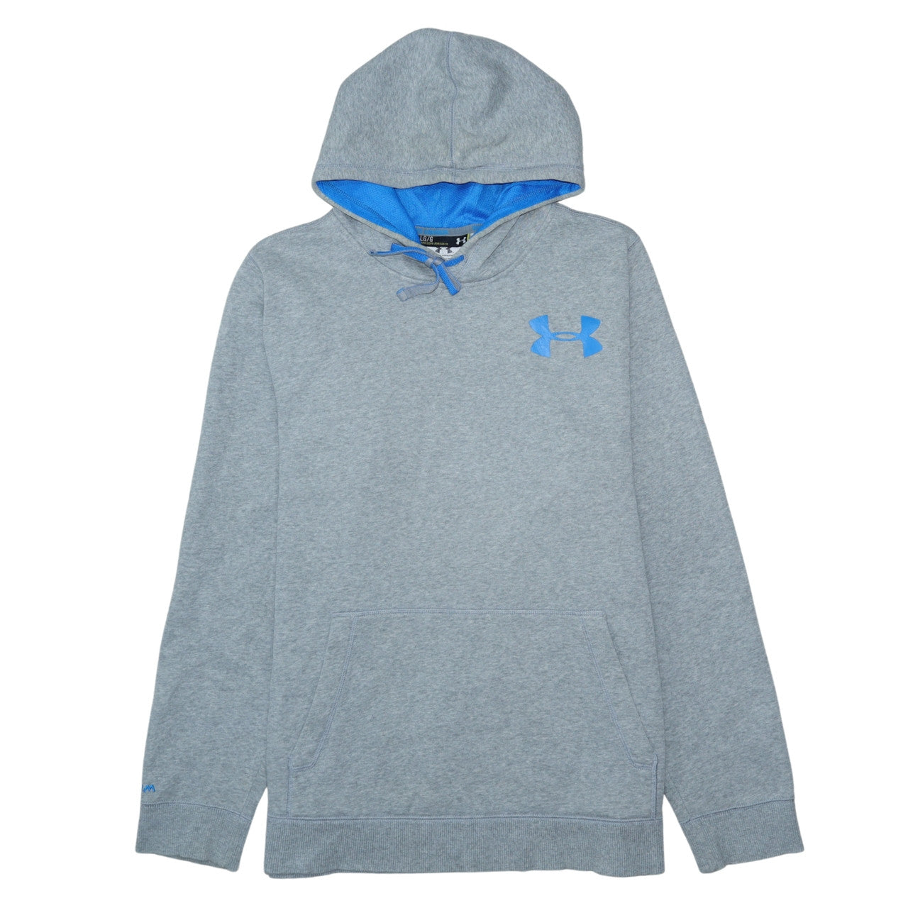 Under Armour Men's Grey Pullover Hoodie L Loose Fit Fleece Sportswear