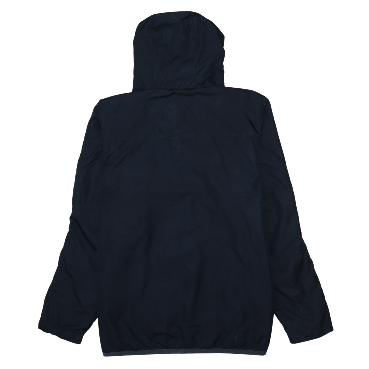 Nike Men's Blue L Hooded Windbreaker Jacket Full Zip Polyester