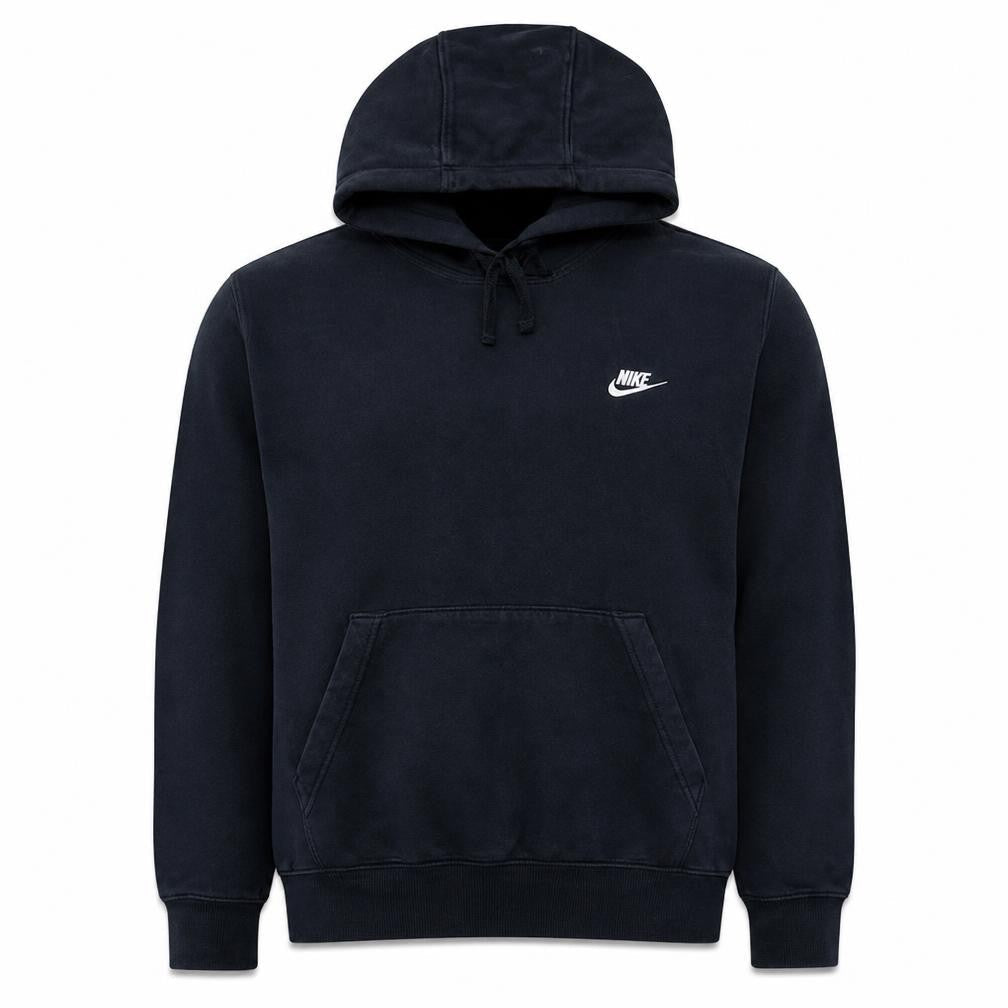 Nike Men's Black M Pullover Hoodie with Logo and Kangaroo Pocket