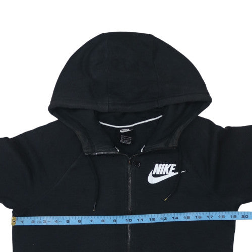 Nike Men's Black Full Zip Hoodie Size S Cotton Blend