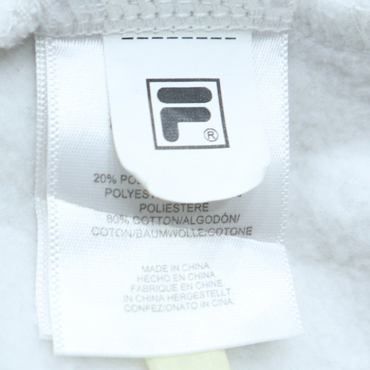 Fila Women's White Crew Neck Pullover Sweatshirt Size 10 Cotton Blend