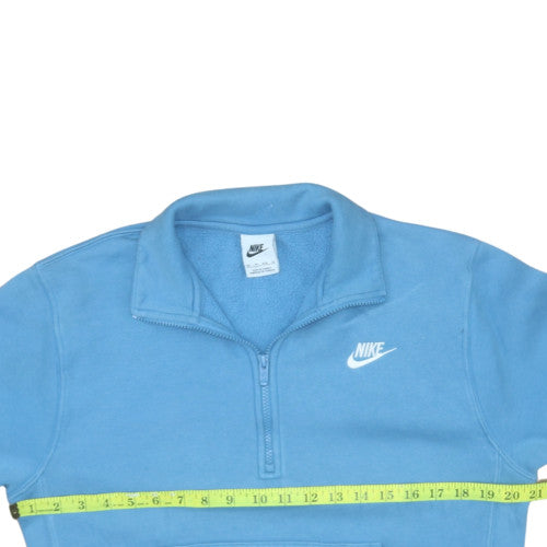 Nike Men's Blue XS Half Zip Fleece Sweatshirt