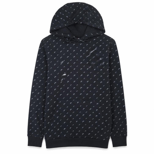 Fila Men's Black XS Pullover Hoodie with Logo Print