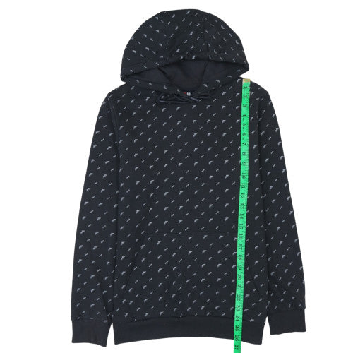 Fila Men's Black XS Pullover Hoodie with Logo Print