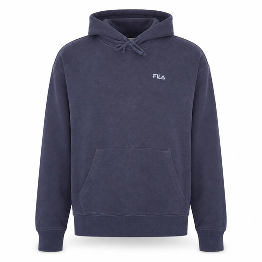 FILA Mens Blue Pullover Hoodie Small Regular Fit Cotton Blend