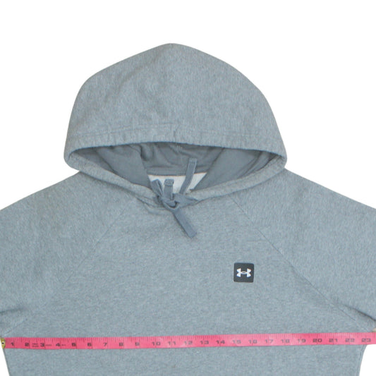 Under Armour Men Grey Pullover Hoodie M Fleece Loose Fit